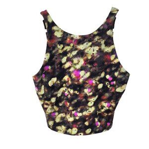 Lululemon Align High Neck Tank Top, Soft Splatter, Nulu, Cropped, Size 6